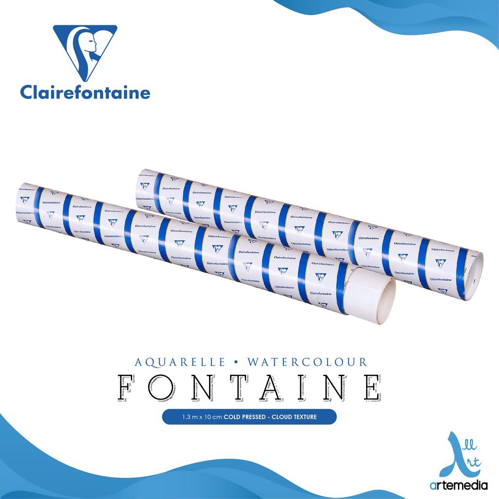 

Clairefontaine Fontaine 1,3x10m Watercolor Paper Roll