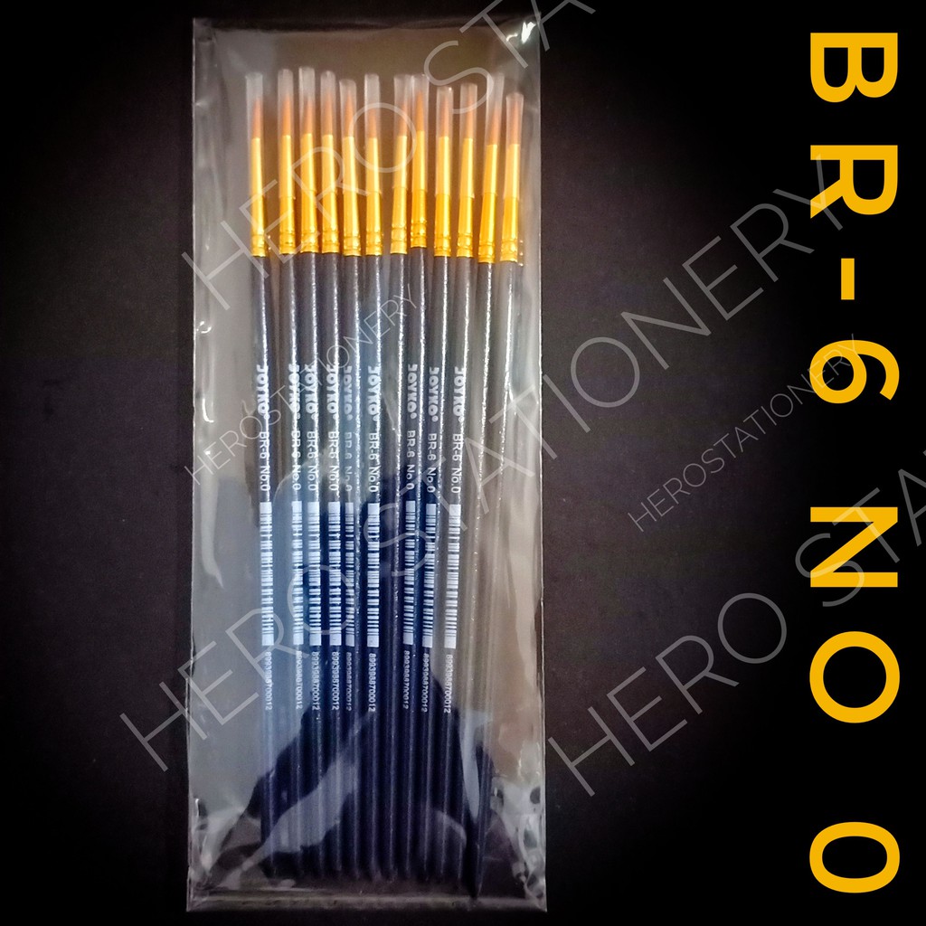 

Kuas lukis halus brush joyko no.0 BR-6 . 12 unit