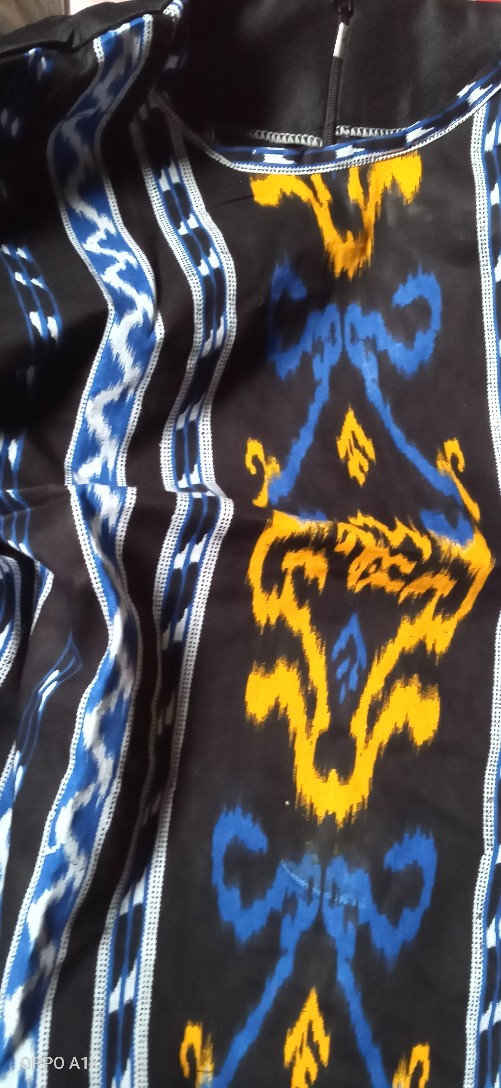 Tey-17 Batik Wanita Asj Sa Hrb026 Kenongo Kemeja Tosca Pendek