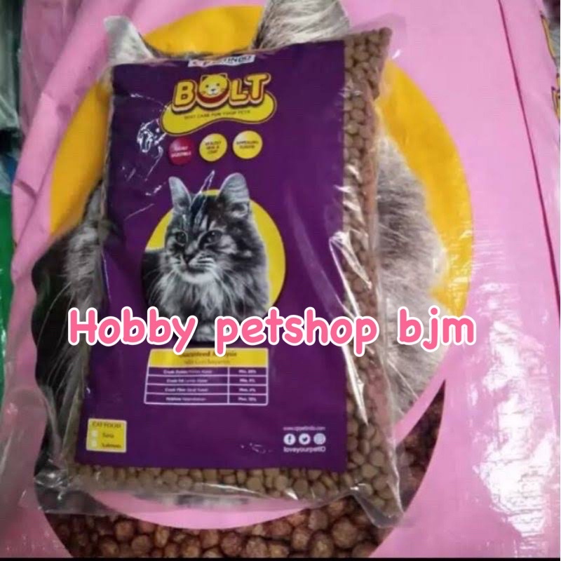 Bolt salmon 800gr  - makanan kucing 800 gr