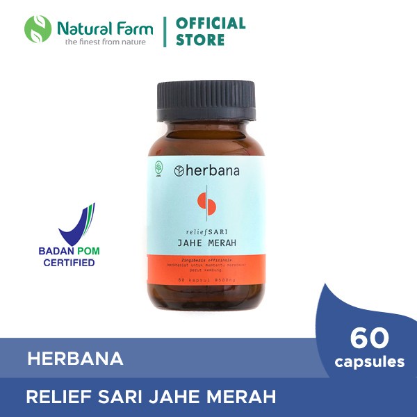 

Herbana Relief Sari Jahe Merah 60 Caps (BERKUALITAS)