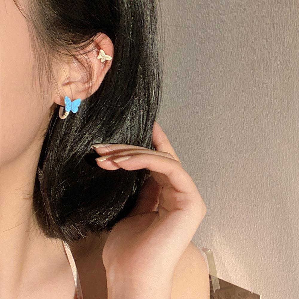 Mxbeauty Anting Hoop Wanita Trendi Manis Untuk Perempuan Warna Permen Eleagnt Temperamen Menjuntai Drop Earrings