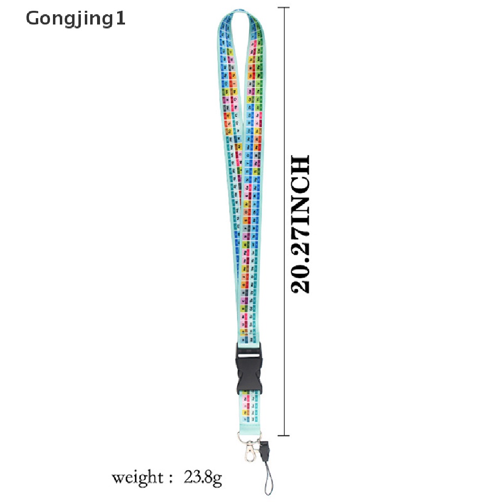 Gongjing1 Tali Lanyard Gantungan Kunci / Handphone / Tabel Periodik Kimia