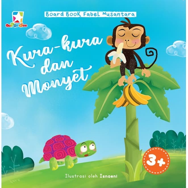Opredo Board Book Fabel Nusantara Kura Kura Dan Monyet Shopee Indonesia