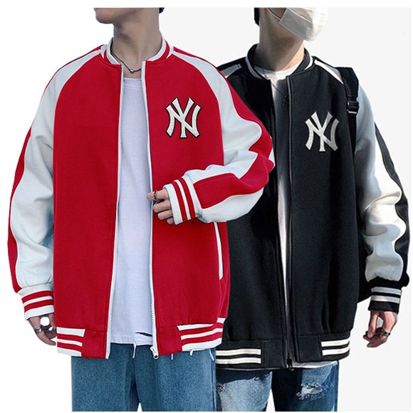 JAKET BASSEBALL OVERSIZE JAKET VARSITY BIG SIZE SWEATER KOREA JUMBO NY