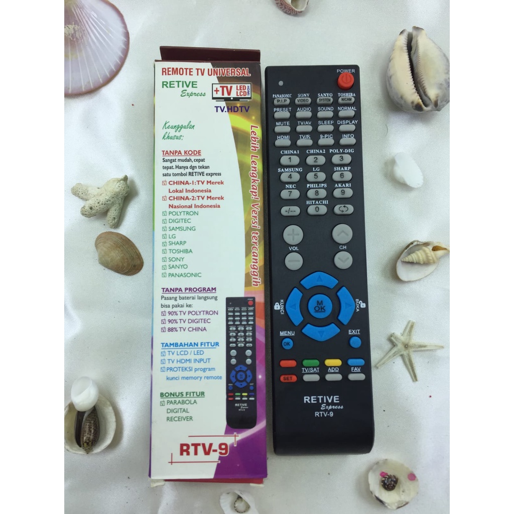 Remot / REMOTE MULTI TV TABUNG/LCD/LED/PARABOLA-TV 8 -ECERAN Dan GROSIR