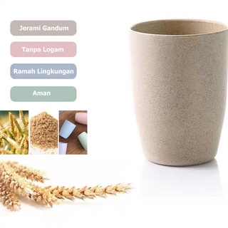 MurmerOfficial R653 Gelas Wheat Straw Kopi Mug Cangkir | Food Grade | Gelas Gandum Kokoh | BPA Free