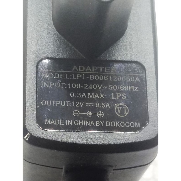 ADAPTOR 12V 0,5A ADAPTOR UNTUK ROUTER D LINK  DIR 612 -806A