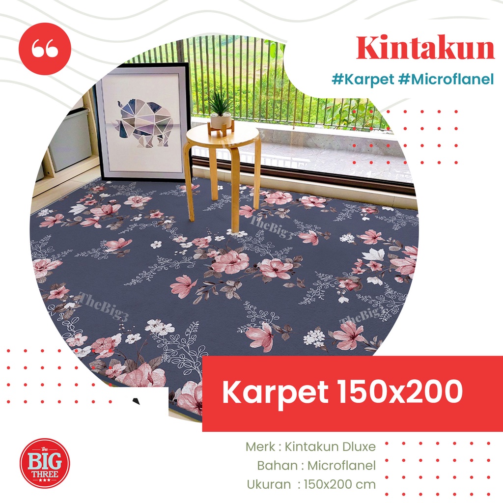 Kintakun Karpet 150x200 / 150x100 cm Andari Ariadra Alarik Aron Basmus Ebba Emil Gustav Hans Lucio Ludgiv Maja Melvin Noah Hugo Saga Sten Wilma - 150x200 Queen Carpet minimalis karmut Deluxe Dluxe