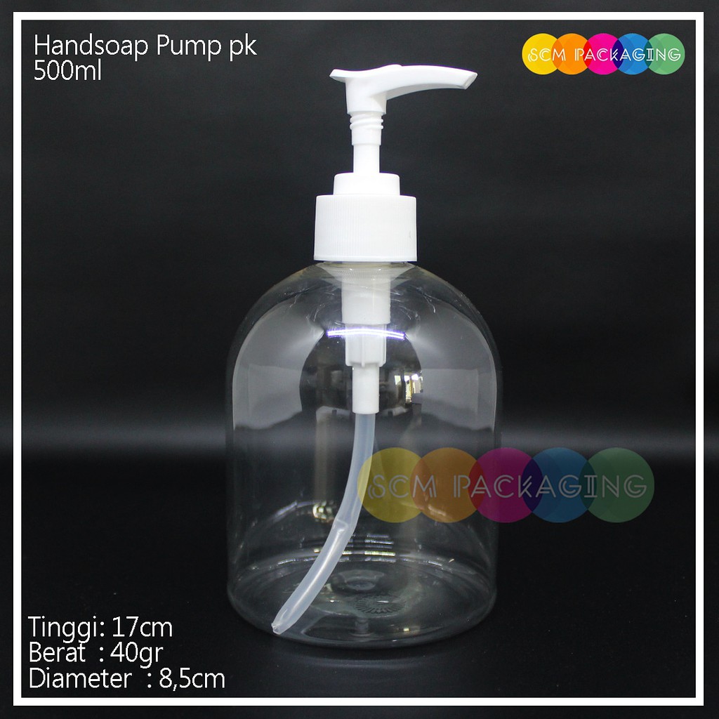botol plastik handsoap 500ml dede
