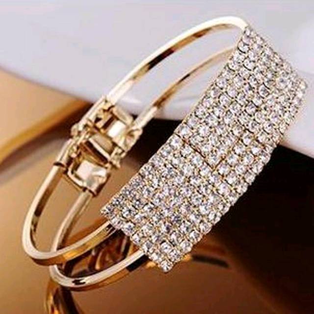 GELANG FASHION BANGLE KRISTAL BLING BLING ELEGAN