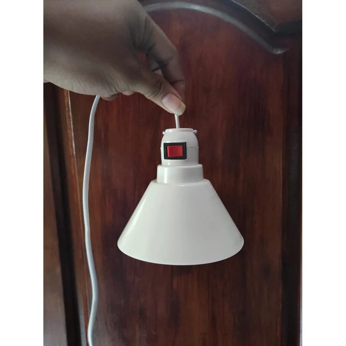 Fitting Lampu E27 Plastik / Cup Hanging Lamp/Kap Lampu Gantung 4M