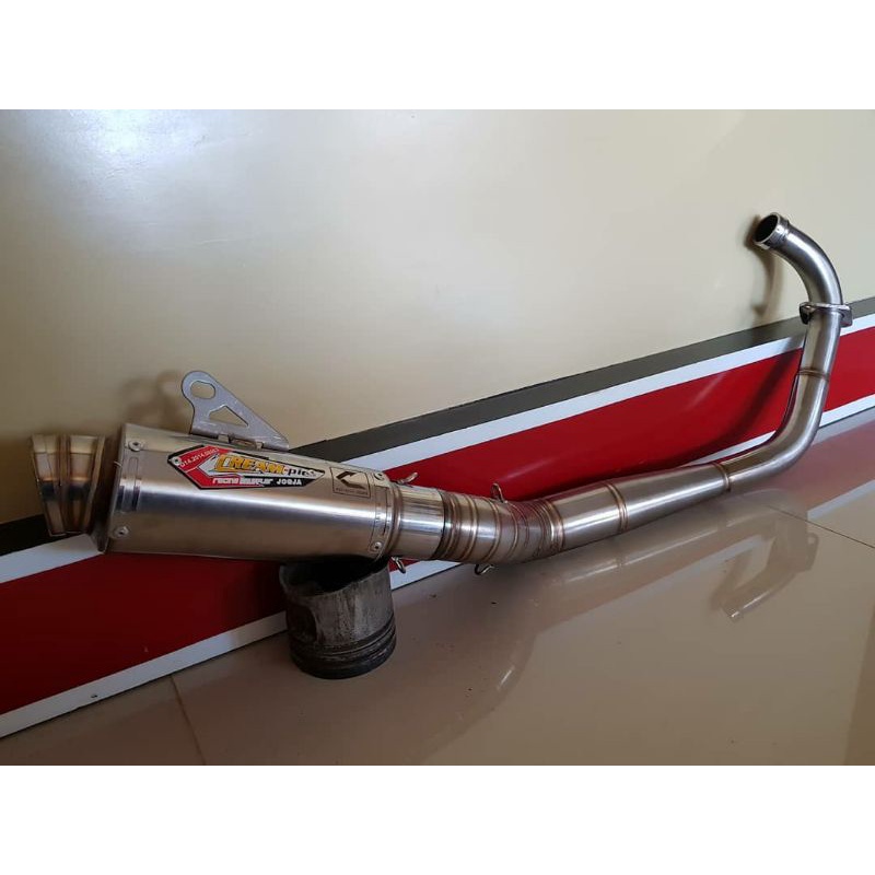 Knalpot Creampie Original Jogja Satria Fu satria 4tak Cp3 Stainless original racing jogja