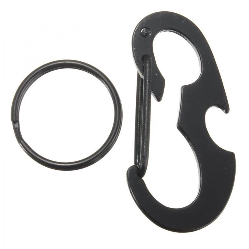 Black Beetle EDC Carabiner Stainless Steel with Bottle Opener - XT-11