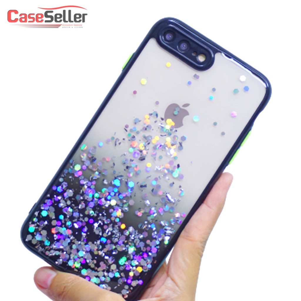 Realme 7 | Realme 7i C17 | Realme 7 Pro Case Casing Soft Fuze Glitter Bumper Glitter Dove Candy Glitter