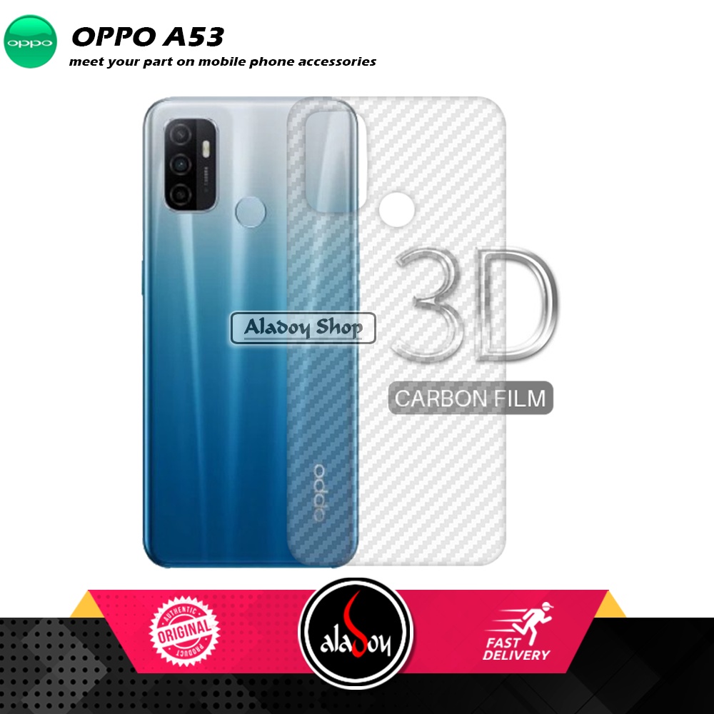 Case OPPO A53 Armor Fusion Transparent Casing Free Skin Carbon 3D