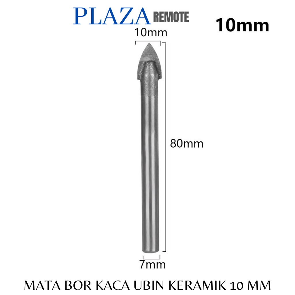 10 MM MATA BOR TOMBAK KACA KERAMIK GRANIT POSELEN SEGITIGA