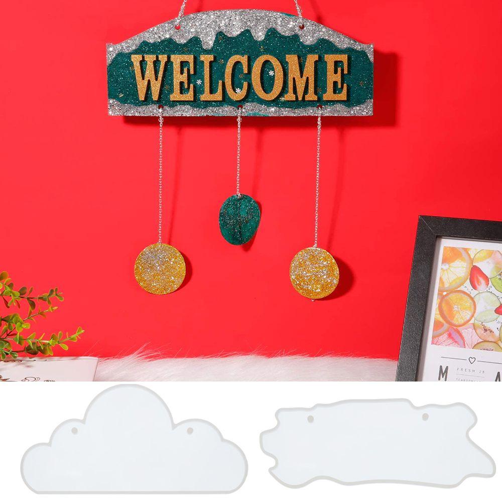 Top Welcome Cetakan Buatan Tangan Lem Kristal Buatan Tangan DIY Kerajinan Dekorasi Rumah Cetakan Resin