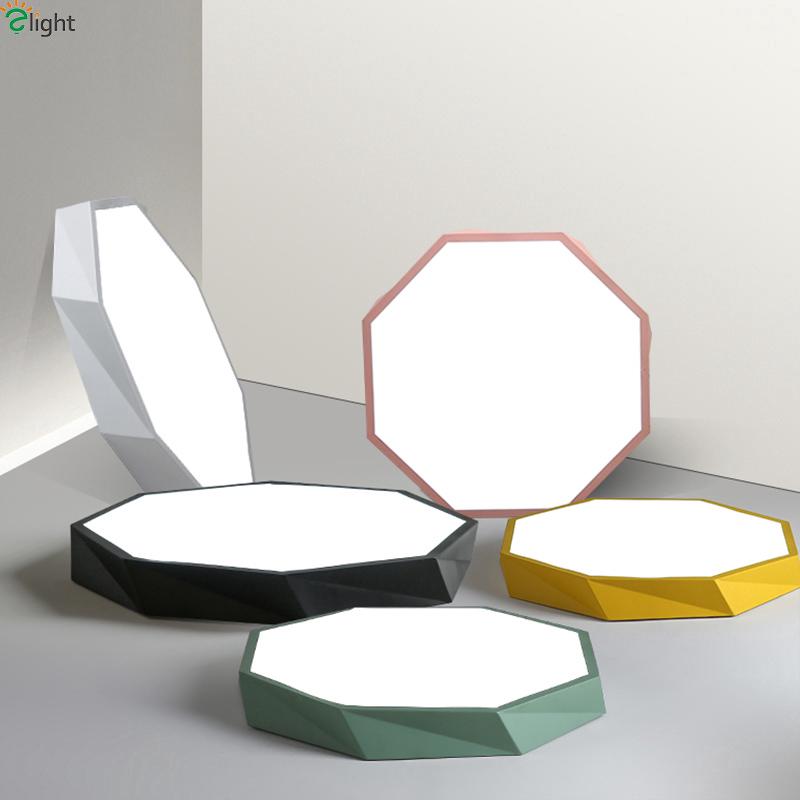 Lampu Plafon LED Desain Geometri Nordic Geometri Bahan Lampu Plafon LED Desain Geometri Nordic Geometri Bahan