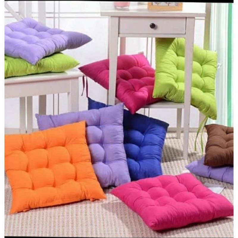 Bantal duduk, kain Doby embos isi silikon_IKEA