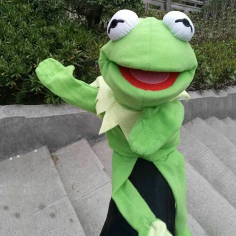 New 60cm Big Full Body Kermit the Frog Hand Puppet Soft Plush Toy Kids Xmas Gift Sesame Street