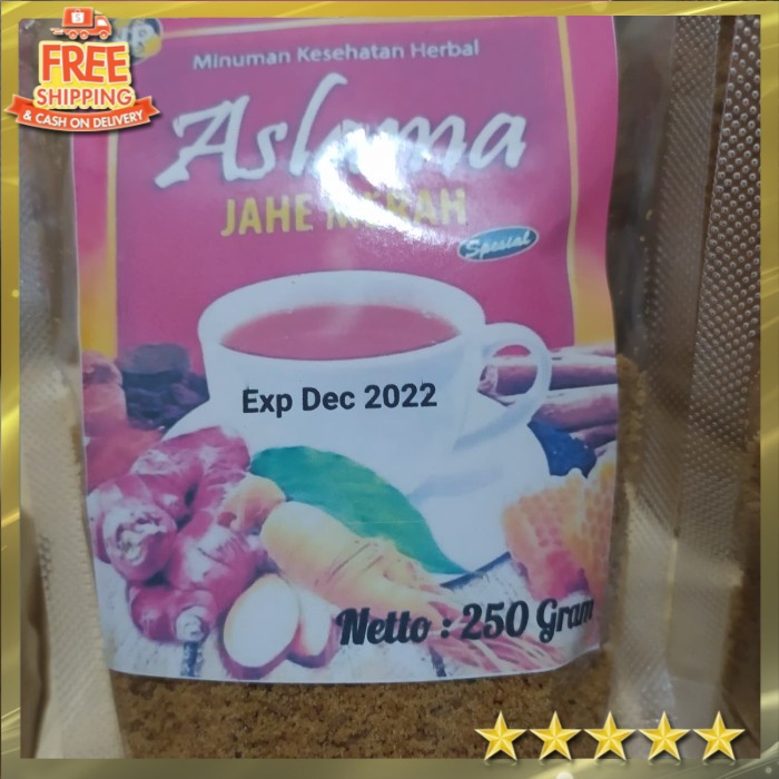 

[ COD ] Jahe Merah 250gr Jahe Aslama Kemasan Minuman jahe merah bubuk instant