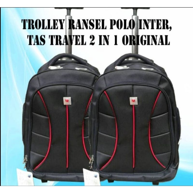 Tas ransel troli polo interclub roda 2 original