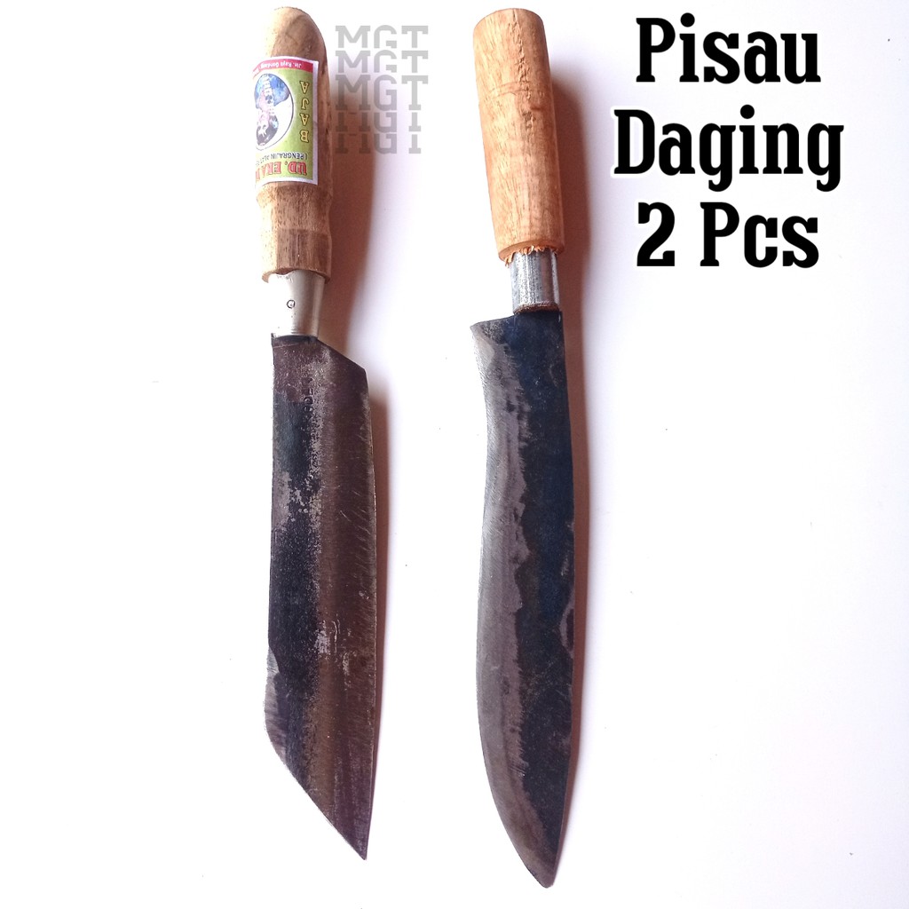 Pisau Daging 2 Pcs-Pisau Cacah Daging-Pisau Daging Super Tajam-Pisau Cacah Tajam