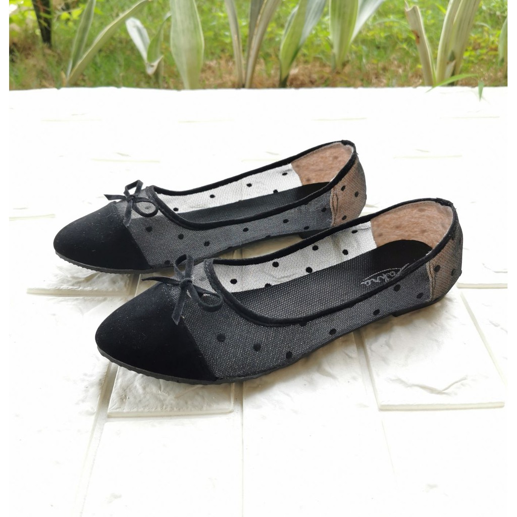 Arlaine- FLOW sepatu flat shoes wanita / sepatu brukat / sepatu flat / flatshoes pita