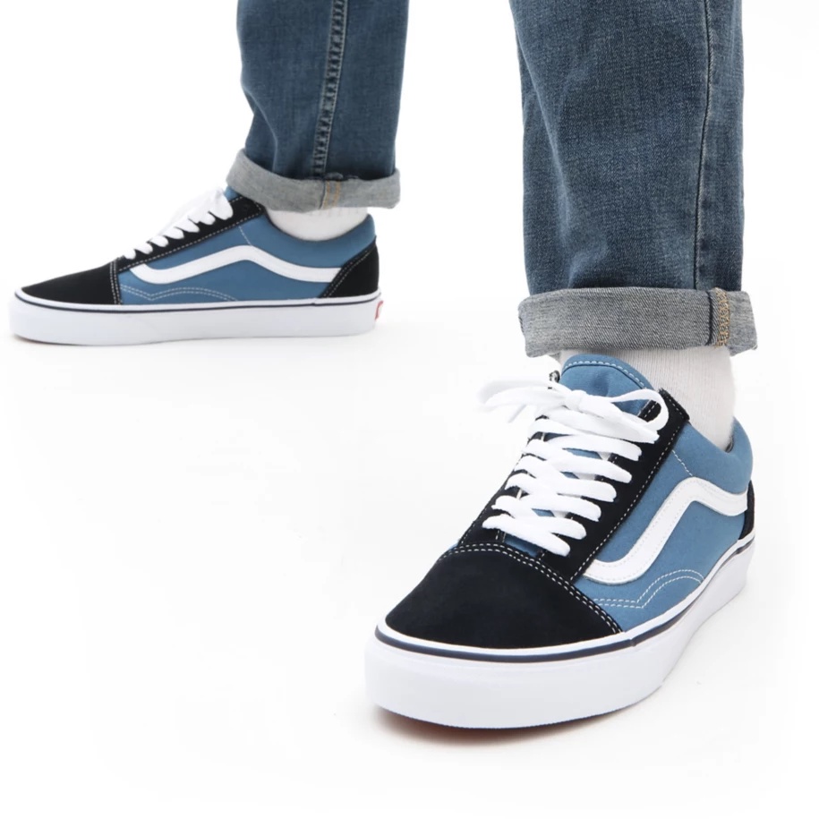 SALE DISKON! V4NS OLDSKOOL NAVY/WHITE CLASSIC 100% ORIGINAL BNIB