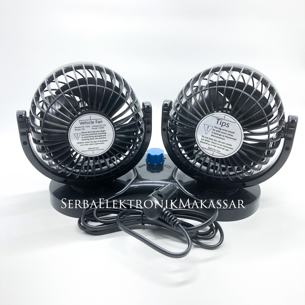 Kipas Mobil Ganda Vehicle Fan Mitchell HX-T309 12Volt HX-T310 24Volt