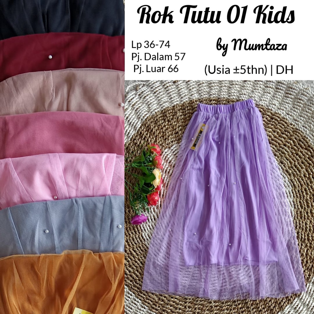 Rok Tutu Anak (DH), Rok Tutu Anak Perempuan Usia 4-5 tahun, Rok Tutu Anak Mutiara