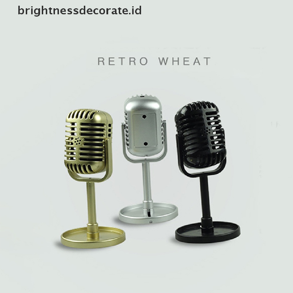 (Birth) Stand Microphone / Mic Dinamis Universal Gaya Vintage Retro Klasik