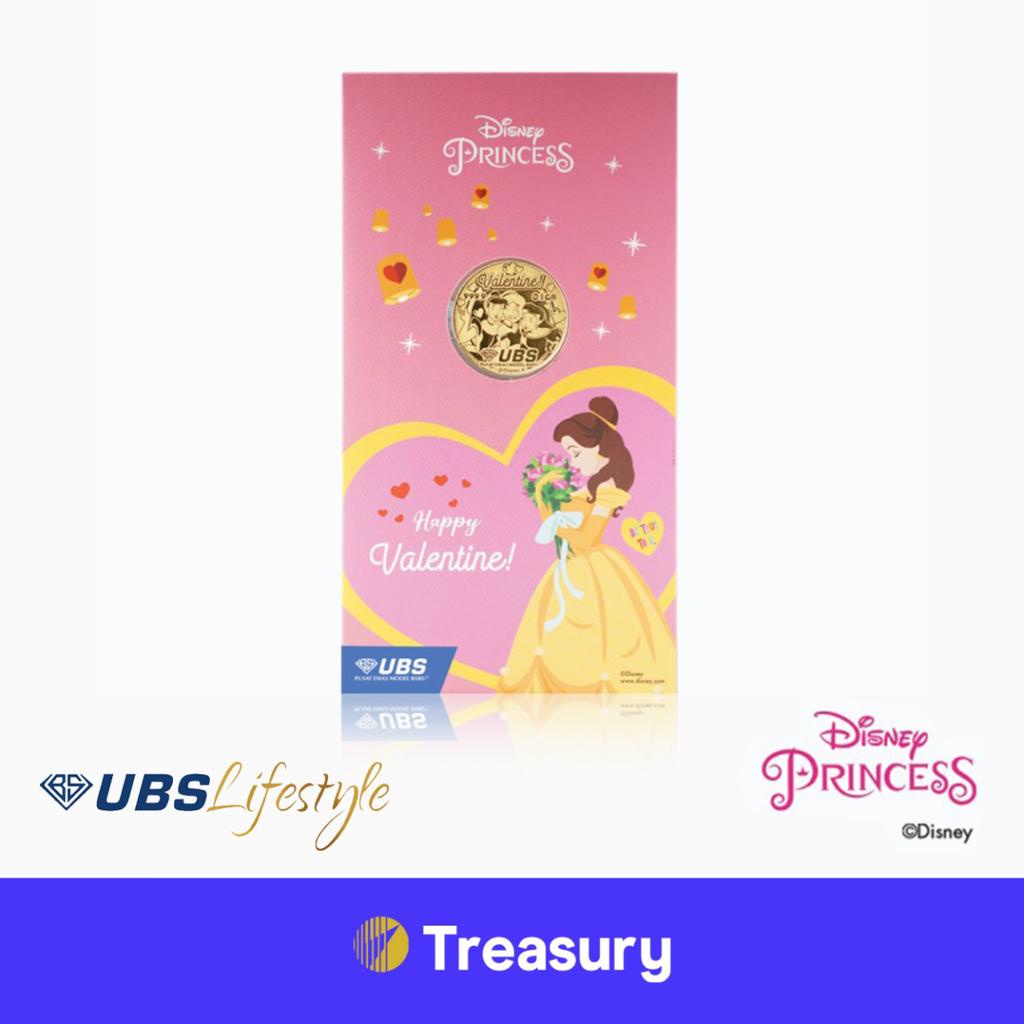 LM UBS 0,1 Gr Angpao Disney Princess Valentine Edition
