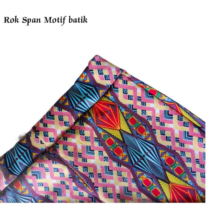 Rok Span Scuba Motif Batik Tebal // Rok Span Songket Premium // Rok Batik Tebal