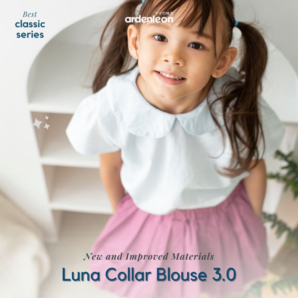 Ardenleon - Luna Collar Blouse / Atasan Anak Perempuan  (4-7 Year)