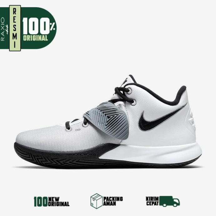 Sepatu Sneakers Nike Kyrie III 3 EP White Black Original Murah Termurah