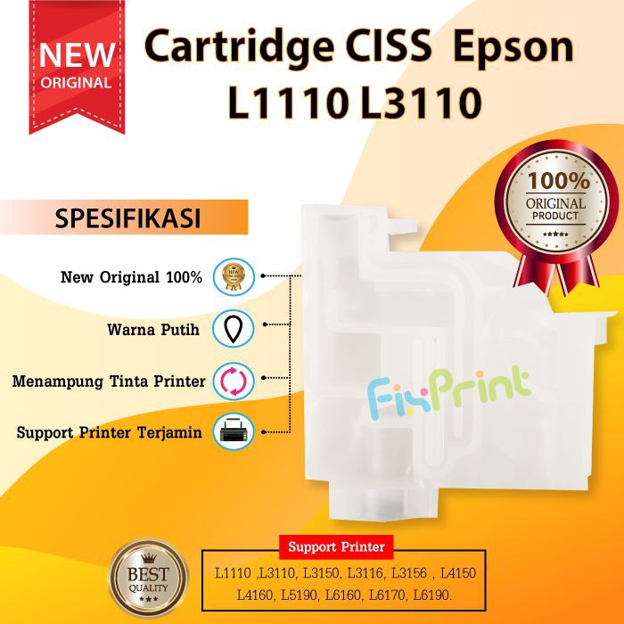 CISS Epson L1110 L3110 L3150 3156 L3210 L1210 L3250 L3256 L3216 New