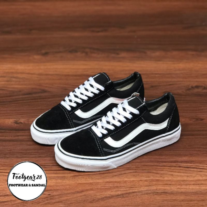 SEPATU VANS OLDSKOOL OG BLACKWHITE / VANS OLD SKOOL IMPORT VIETNAM  GRADE ORI