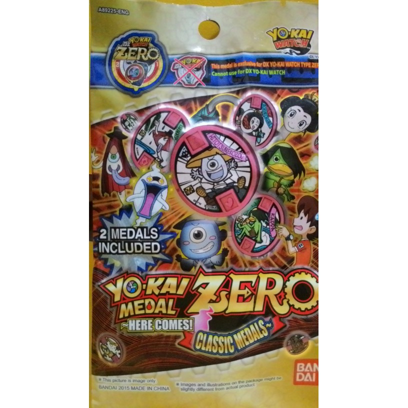 YO-KAI WATCH MEDAL ZERO YOKAI CLASSIC MEDALS BANDAI YO KAI ORIGINAL