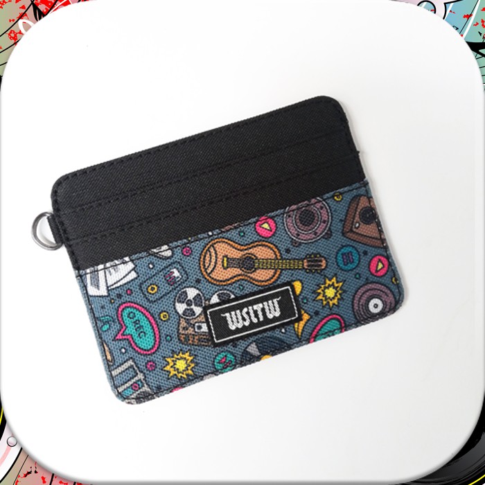 DOMPET KARTU MOTIF Tipis - Card HOLDER Canvas - MINI Wallet UANG ATM |WSCH11