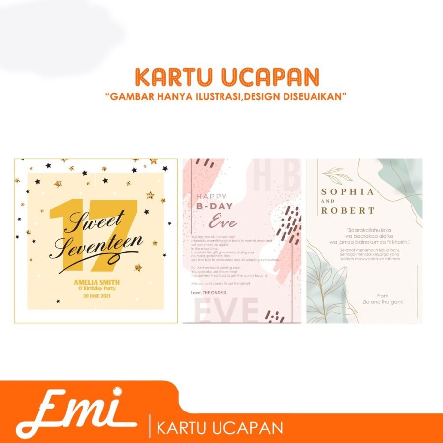 Kertas Kado + Kartu Ucapan