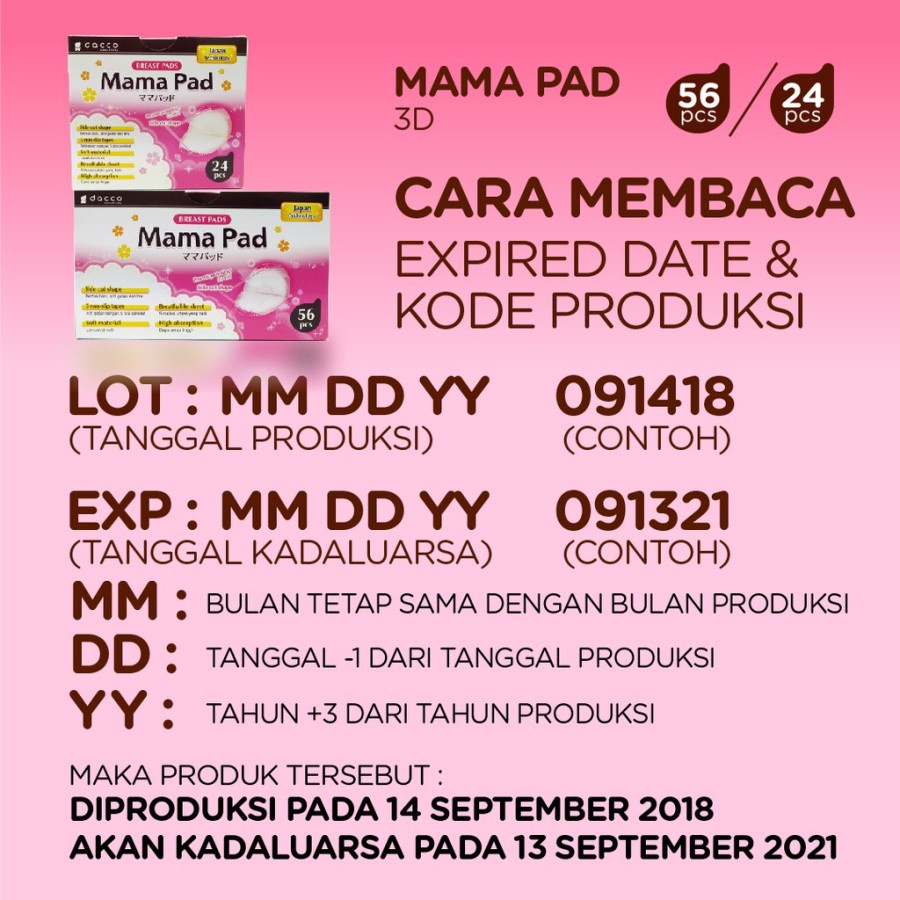 Mamapad Breastpad Penyerap Asi Breast Pad 3D Mama Box 24 / 56 pcs