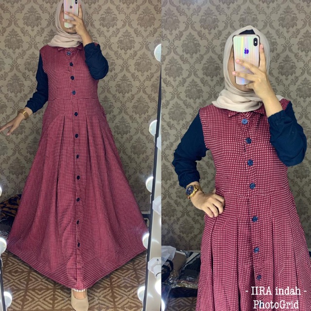 Gamis full kancing
