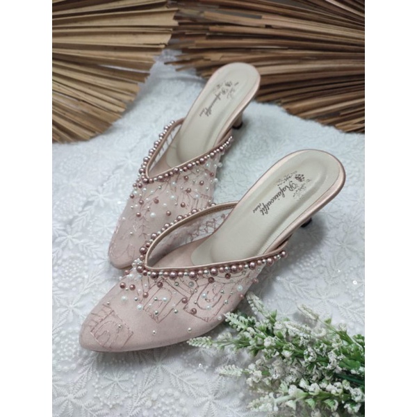 sepatu Anaya rosegold tinggi 5cm