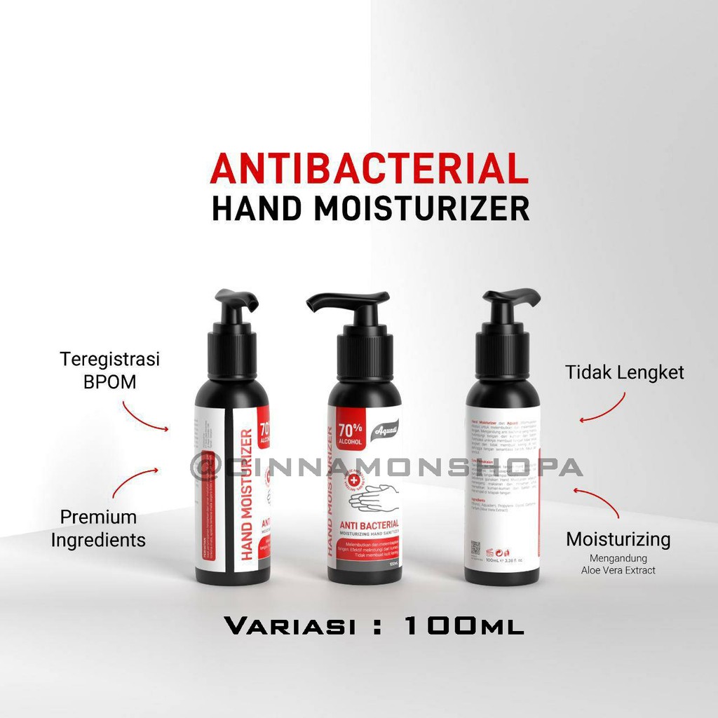 Hand sanitizer AQUADI / Antiseptik / Pembersih tangan alkohol 70% Ethanol / antivirus BPOM RESMI