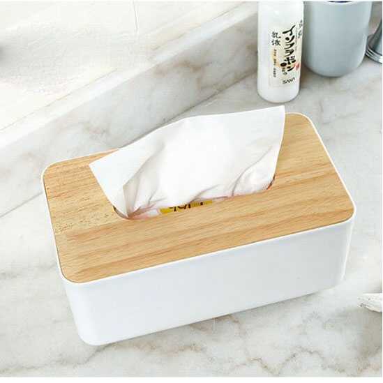 Kotak Tempat Tissue Kayu / Kotak Tisu Estetik Unik Wood Tissue Box