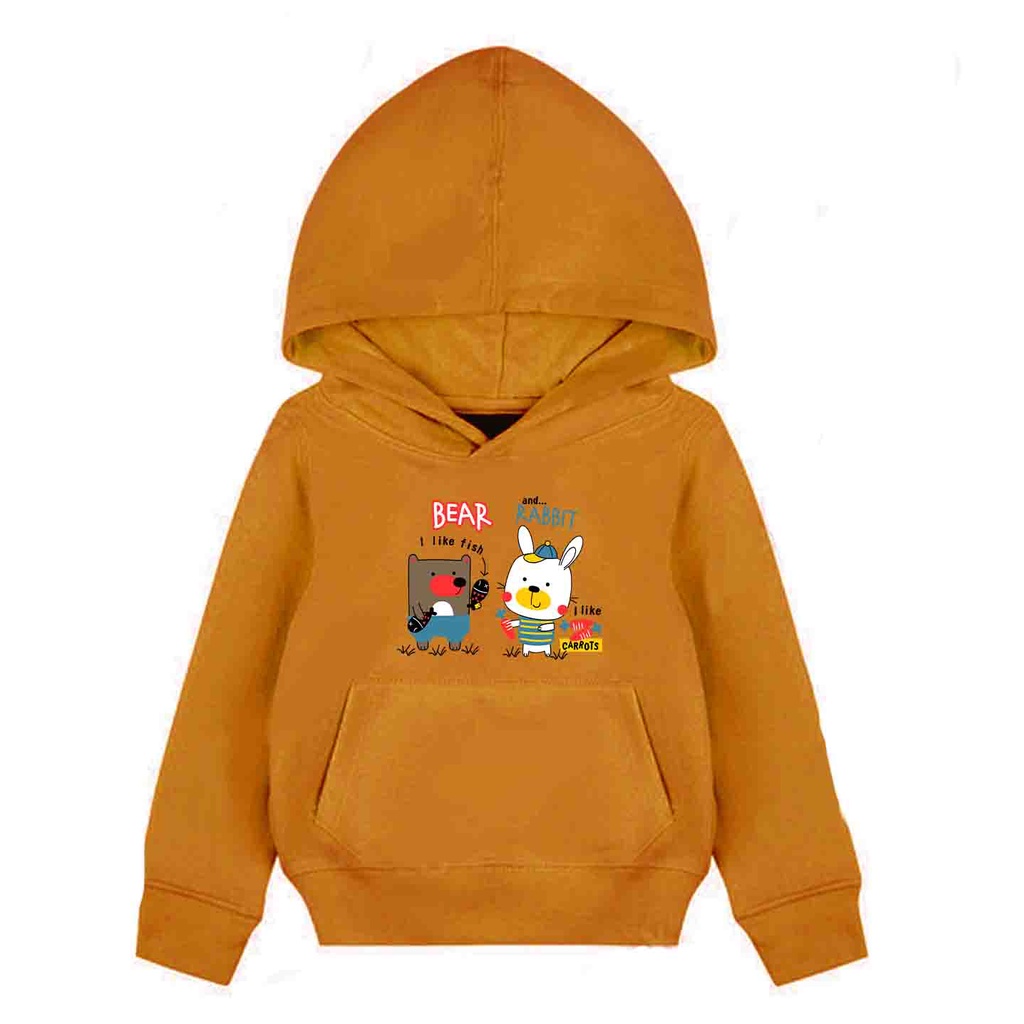 Hoodie Anak Bear And Rabbit Sweater Pakaian Fleece Anak M - XL