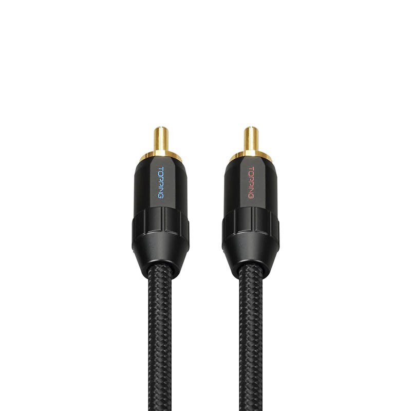 TOPPING TCR2 RCA Cable 6N Single Crystal Copper Gold-Plated RCA Professional Audio Cable