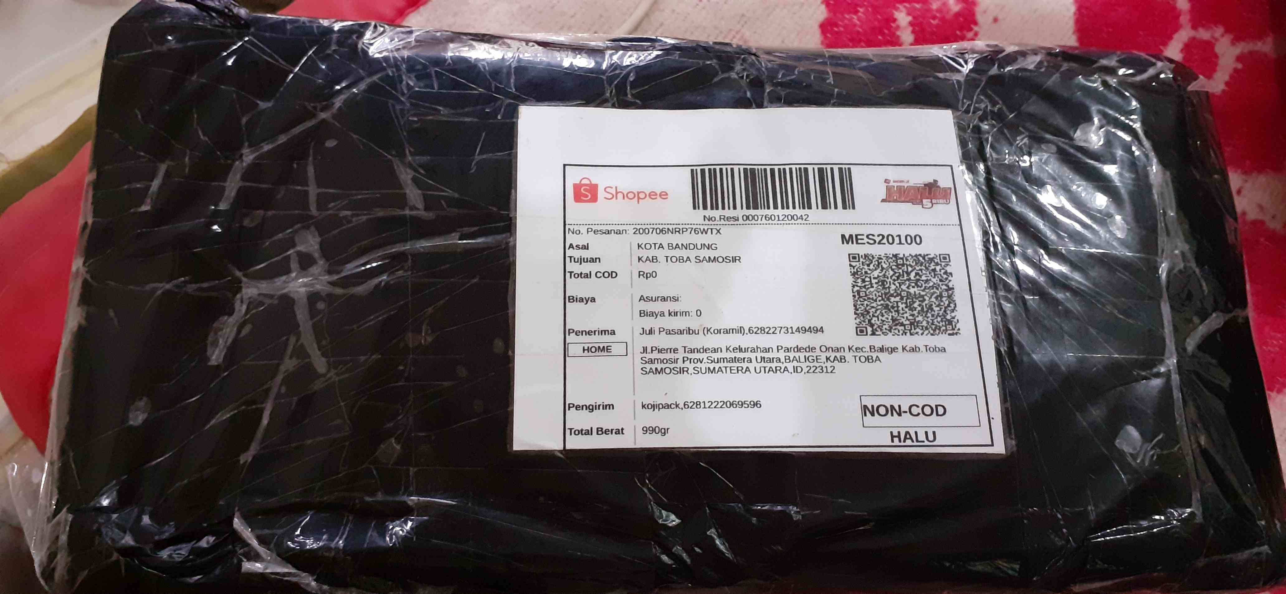 Standing Pouch Transmetz Window Kombinasi 14x23 Black Hitam White Putih 500z